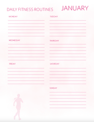 Women's Weekly Fitness Planner - The Ultimate Printable