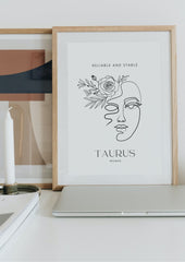 Taurus Woman, A/3 Taurus Digital Printable