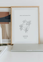 Leo Woman, A/3 Leo Digital Printable