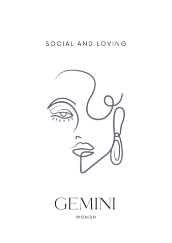 Gemini Woman, A/3 Gemini Digital Printable