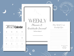 Virgo Weekly Planner 2023 Printable, Custom Personalised Zodiac Journal, Constellation Stars Zodiac, Zodiac Gifts Birthday