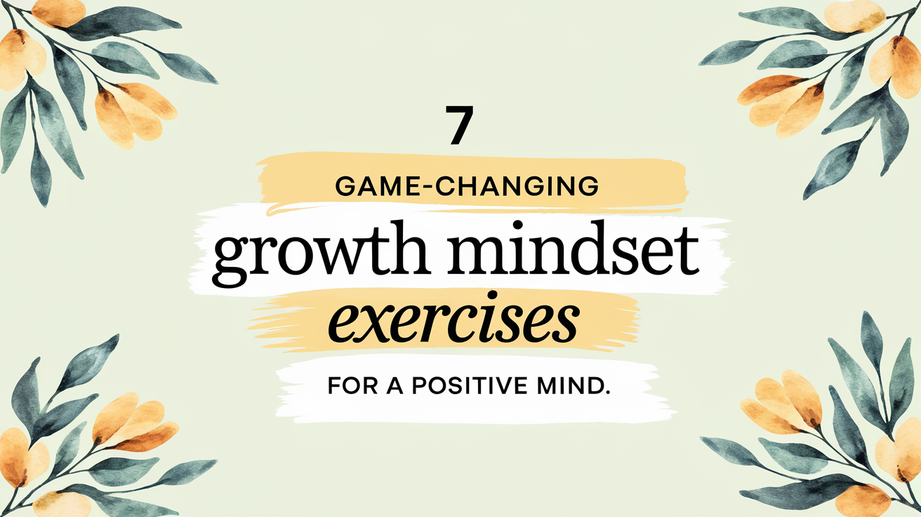 7 Game-Changing Growth Mindset Exercises to Help You Live a Positive Life