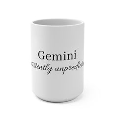 Gemini Personalized Mug - White 15oz