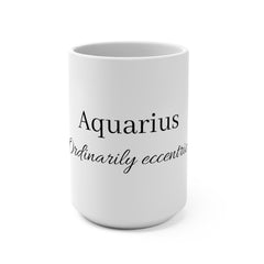 Aquarius Personalized Mug - White 15oz