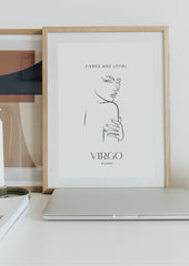 Virgo Woman, A/3 Virgo Digital Printable