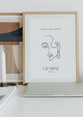 Gemini Woman, A/3 Gemini Digital Printable