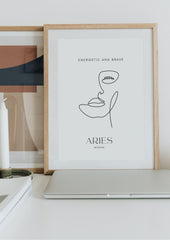 Aries Woman, A/3 Aries Digital Printable