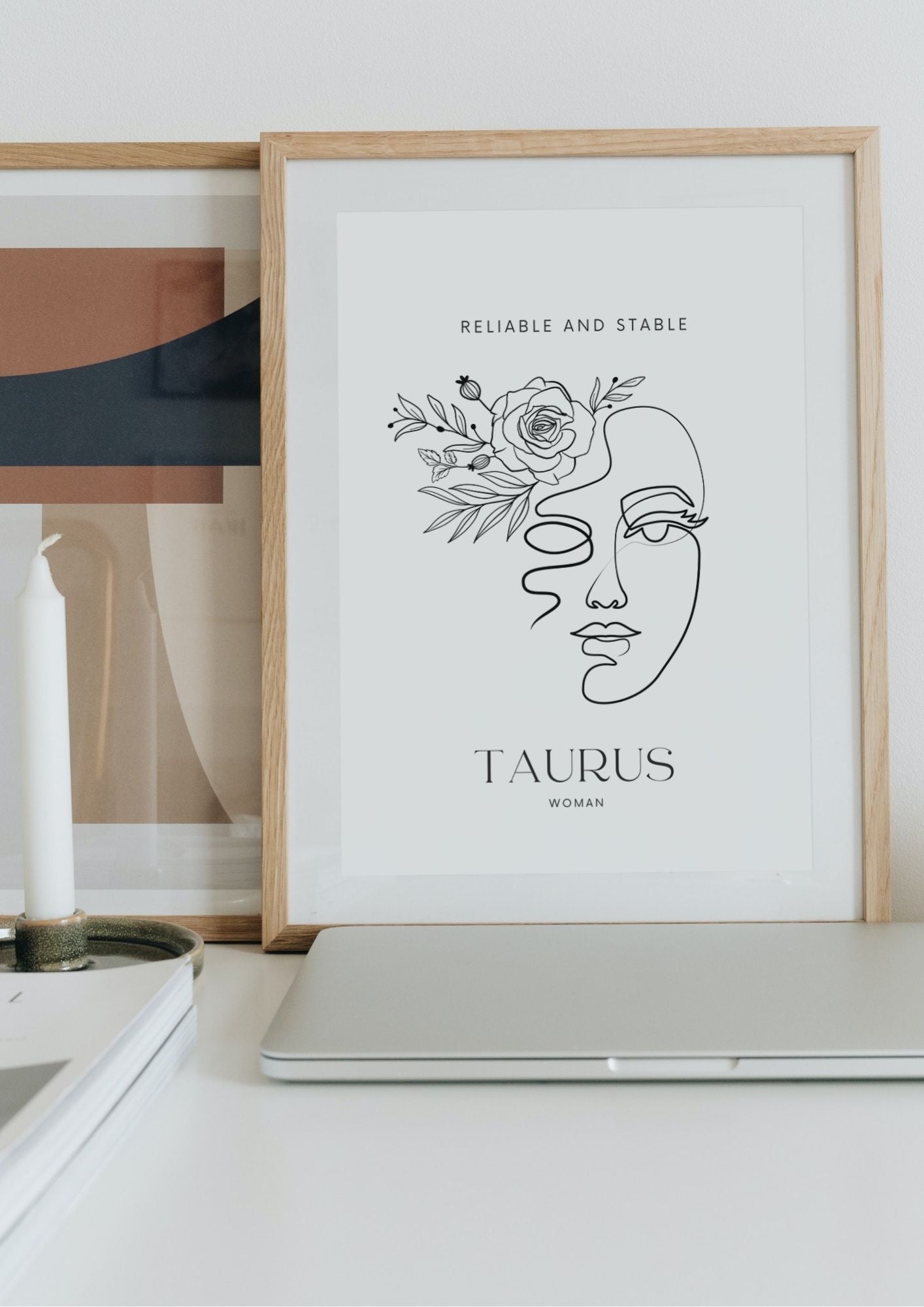 Taurus Woman, A/3 Taurus Digital Printable