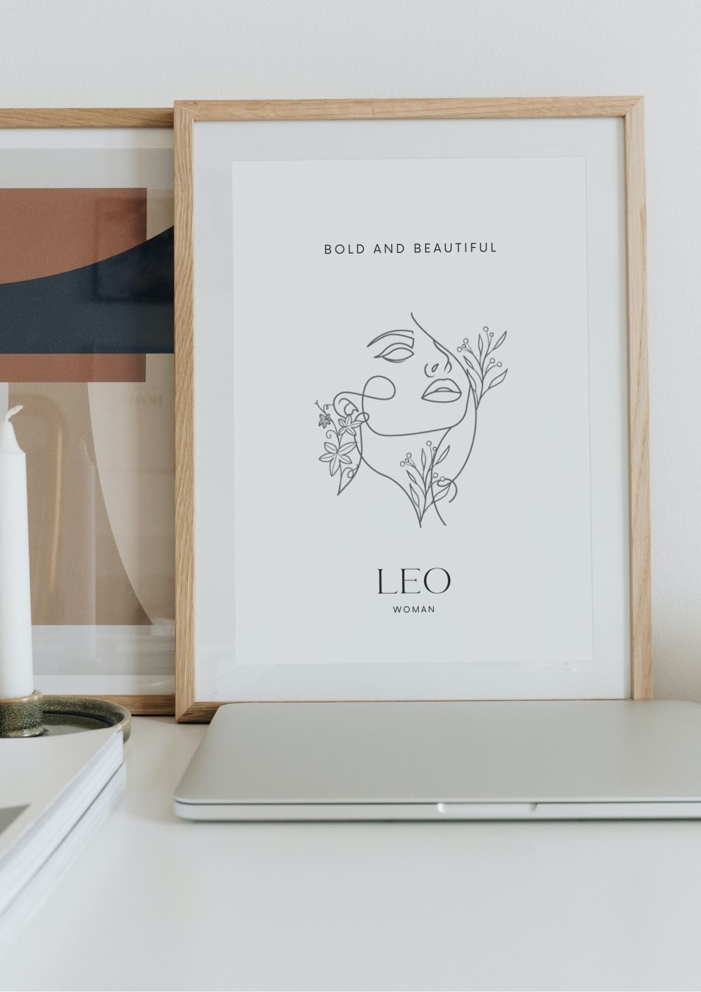 Leo Woman, A/3 Leo Digital Printable