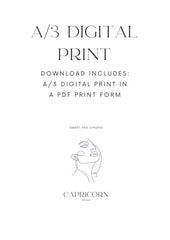 Capricorn Woman, A/3 Capricorn Digital Printable