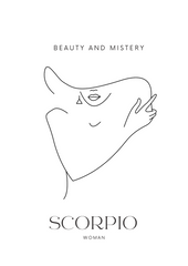 Scorpio Woman, A/3 Scorpio Digital Printable