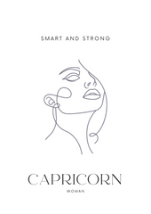 Capricorn Woman, A/3 Capricorn Digital Printable