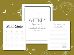 Capricorn Weekly Planner 2023 Printable, Custom Personalised Zodiac Journal, Constellation Stars Zodiac, Zodiac Gifts Birthday